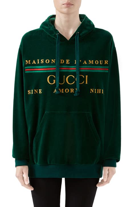 gucci one piece dress hoodie|women's gucci sweatsuit.